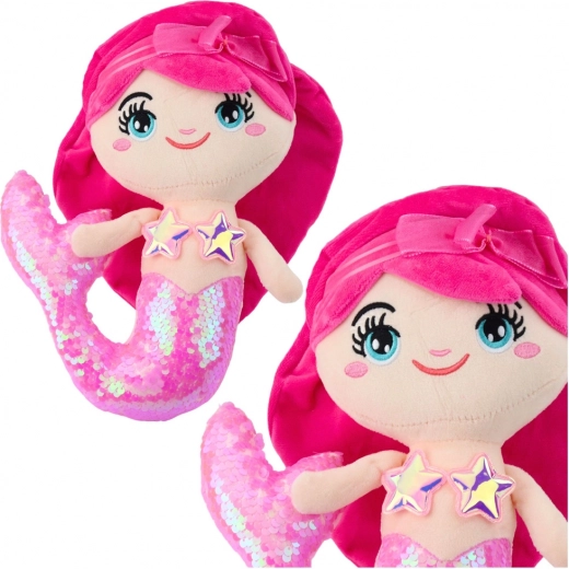 Sirena de Peluche con Cola Brillante 28 cm