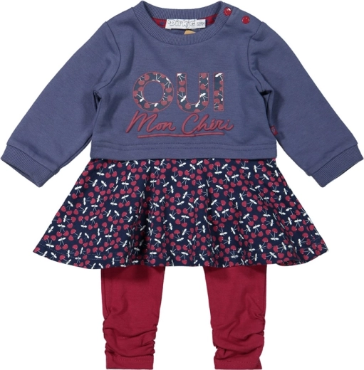 Set para niña Dirkje: vestido y leggings blue (talla 62)