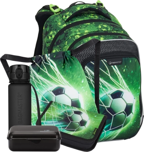 Bagmaster lumi 25 b set escolar grande para alumnos de primer grado – fútbol