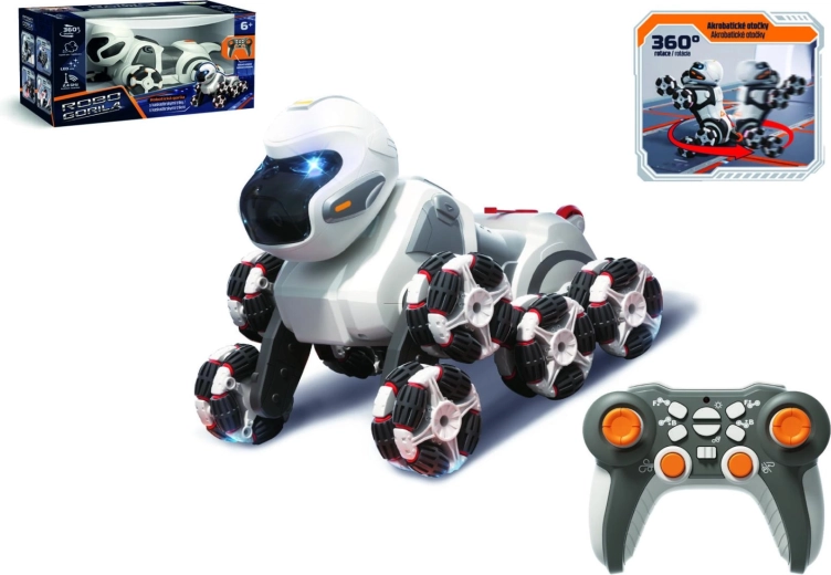 Gorila robótica teledirigida con vapor 24 cm, 2,4 GHz, luz y sonido - 1 unidad