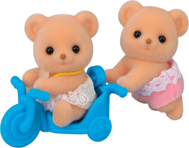 Gemelos ositos de galleta con moto SYLVANIAN FAMILIES