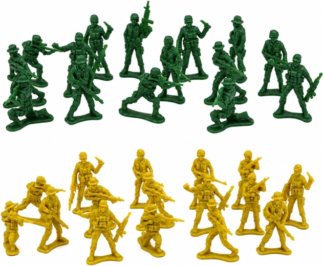 Soldados en dos colores: juego para dos equipos