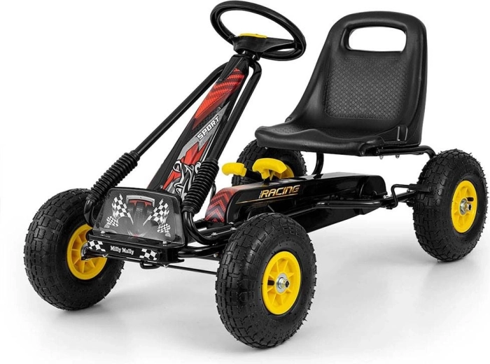 Go-kart de pedales Milly Mally Thor negro