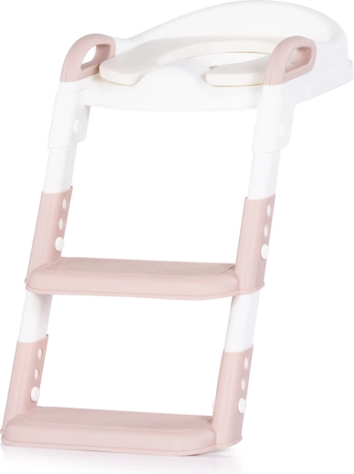 Asiento infantil para WC con escalones Chipolino Kiddy Pink