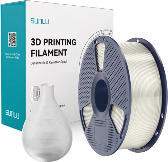 Filamento Sunlu PETG transparente