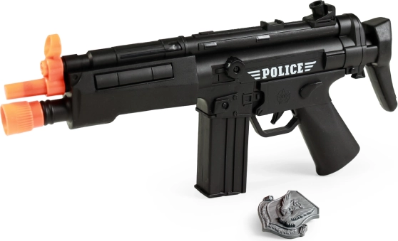 Subfusil de plástico policial con sonido
