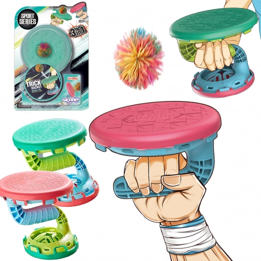 Woopie raqueta deportiva 3 en 1 – atrapa y golpea la pelota