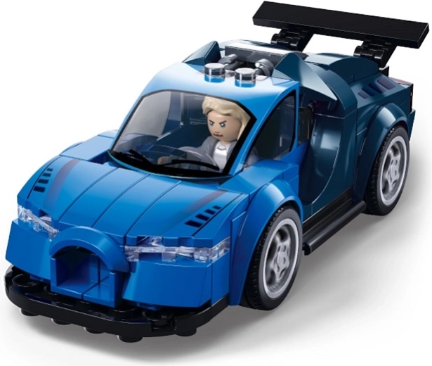 Coche de carreras azul Sluban Metropolis