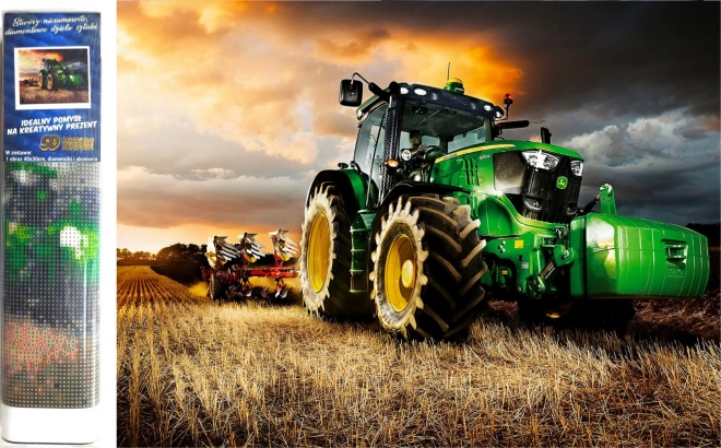 Norimpex pintura de diamantes - tractor en el campo 30 × 40 cm