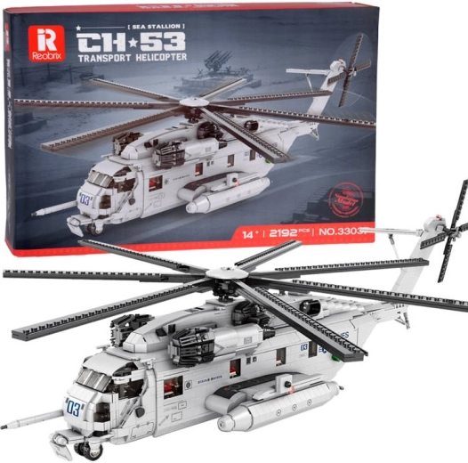 Set de construcción técnico del helicóptero de transporte CH-53, 2193 piezas