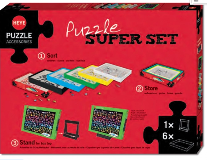 Clasificador de puzzles Heye con soporte