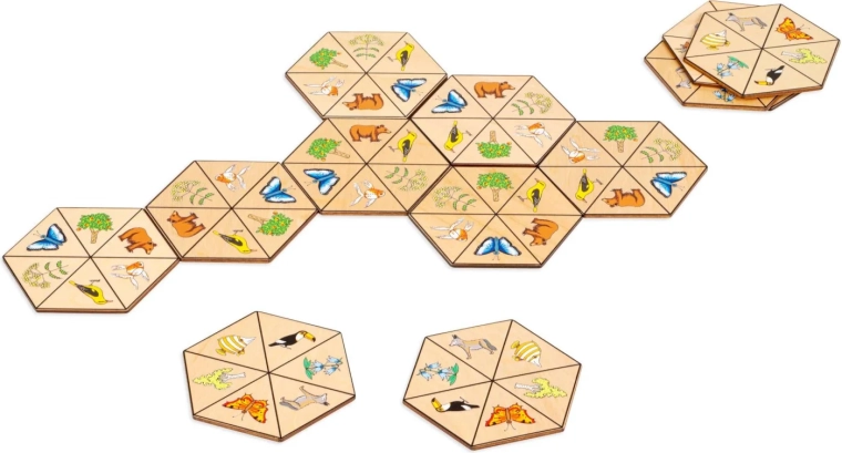 Toys for Life dominó hexagonal naturaleza
