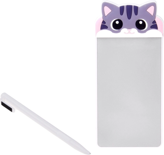 Diseño adorable de gato y lápiz óptico siempre a mano