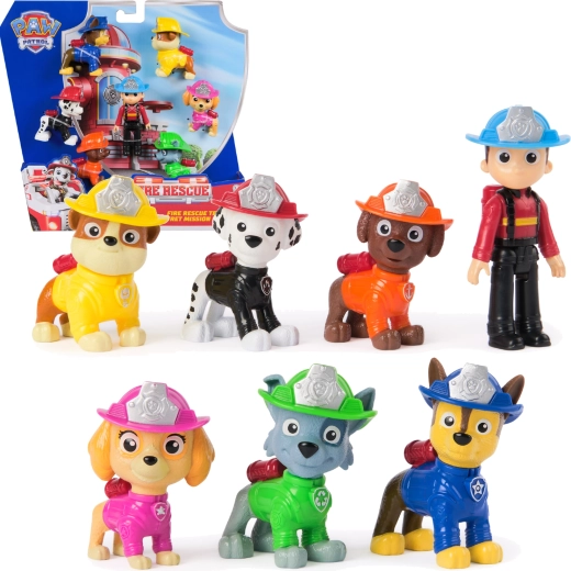 Patrulla Canina Fire Rescue, set de 7 figuras