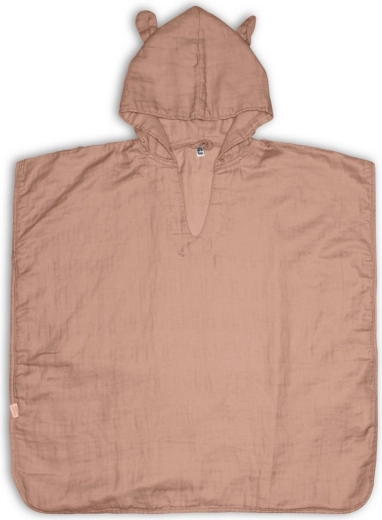 Poncho de muselina Nuuuroo Flor rose dust (3–4 años)