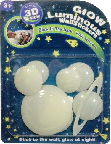 Pegatinas de pared luminosas de planetas para habitación infantil