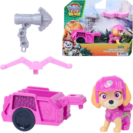 Spin Master Patrulla Canina: Dino La Película figura de Skye con carrito y accesorios