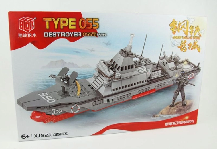 Set de construcción de un destructor moderno con 415+ piezas