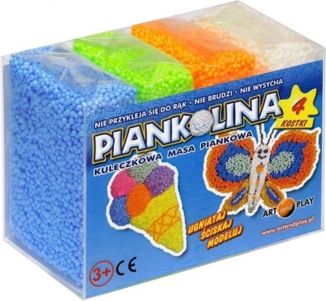 Piankolina masa creativa de espuma – 4 cubos, azul