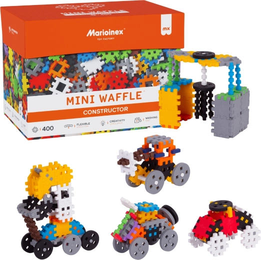 Juego de construcción MINI WAFFLE Constructor 400 piezas MARIOINEX