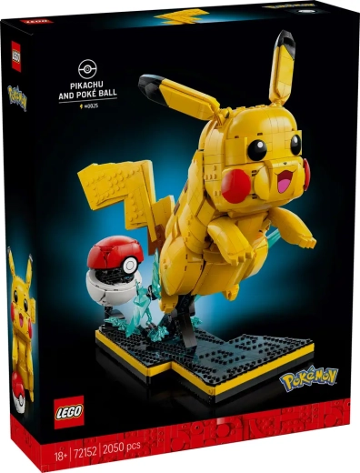 LEGO Pokémon Pikachu y Poké Ball (2050 piezas)