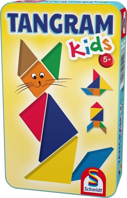 Tangram para niños en caja metálica Schmidt
