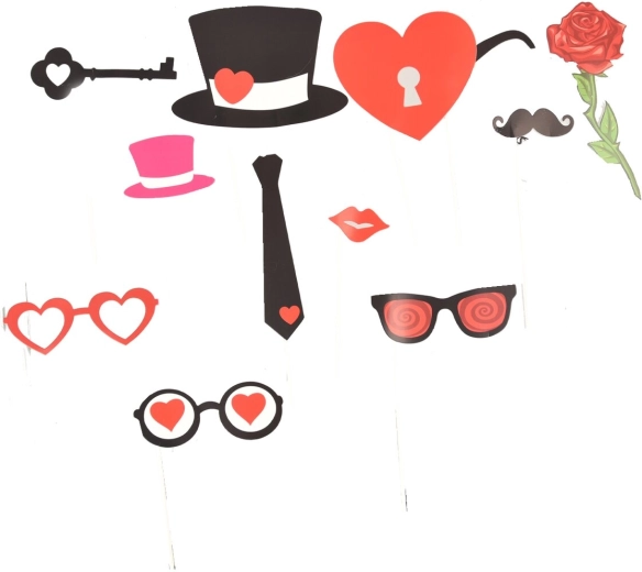 Mix de fotos para fiesta – accesorios para fotomatón (12 uds)