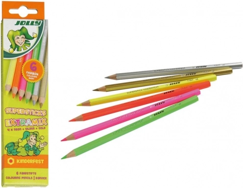 Lápices de colores Extramix - Neón y metálicos