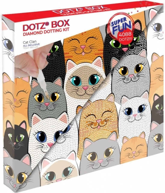 Set Diamond Dotz - Clan de gatitos