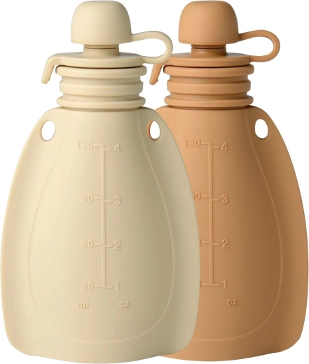 Bolsitas de silicona rellenables para tentempiés Mininor Soft Rabbit/Roe Deer, 2 unidades