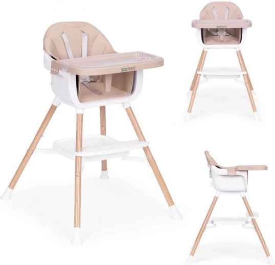Trona infantil 2 en 1, beige, ECOTOYS