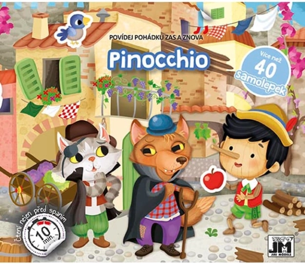 Cuenta el cuento de Pinocho – libro interactivo de pegatinas