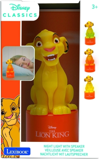Luz nocturna Lexibook con altavoz El Rey León Simba