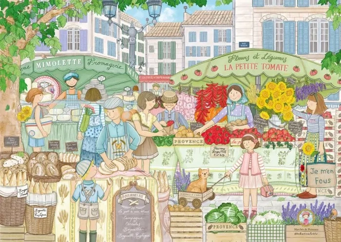 Puzzle Magnolia Mercados 1000 piezas