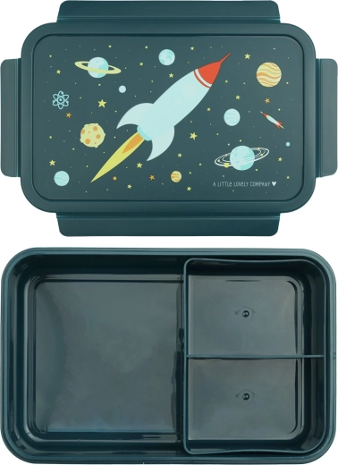 A Little Lovely Company caja para tentempiés cohete espacial
