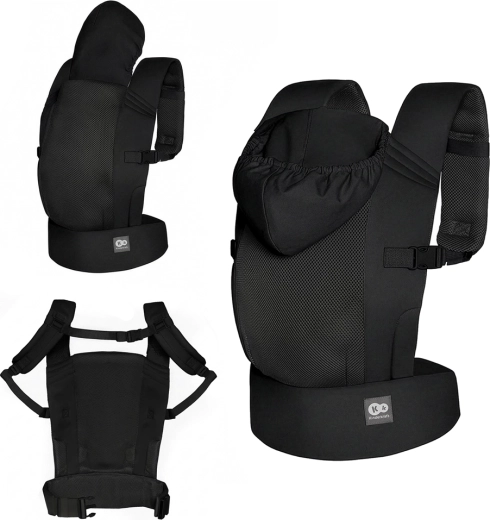 Portabebés ergonómico Kinderkraft Carrybee black