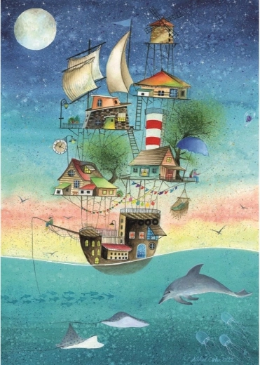 Puzzle del mar al cielo (1000 piezas)