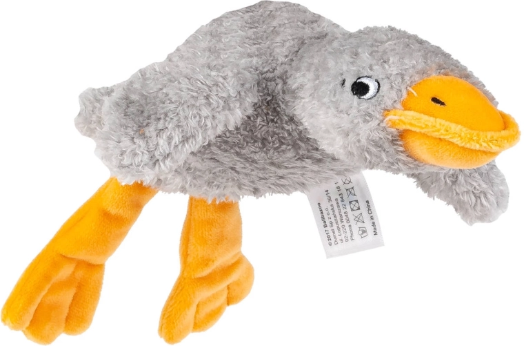 Ganso de peluche sensorial Balibazoo de 23 cm, blanco