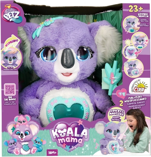 Koala mamá de peluche interactiva CLUB PETZ de IMC Toys