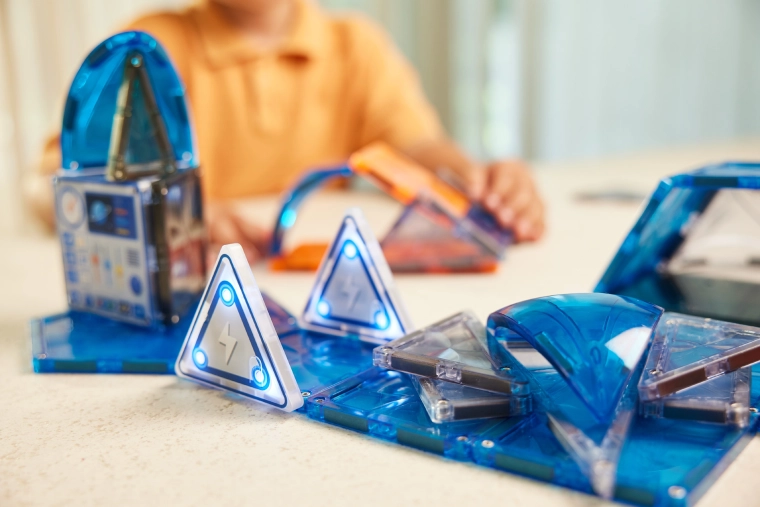Cleverclixx set de construcción magnético Misión espacial – 47 piezas