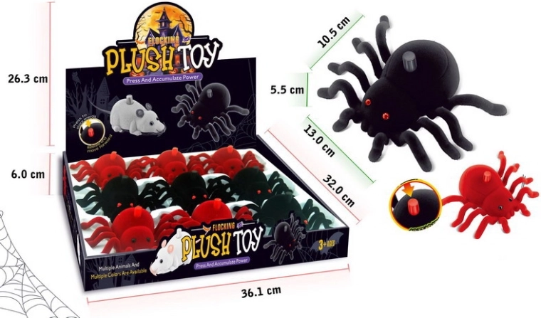 Araña corredora de 13 cm – juguete infantil
