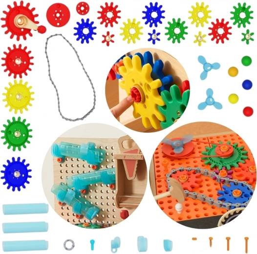 Masterkidz Set de accesorios para mesa de taller STEM 111 piezas