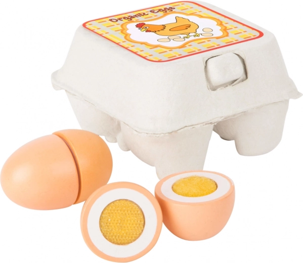 Small Foot set de huevos de madera para niños