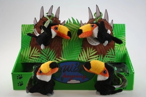 Llavero de peluche tucán 9 cm