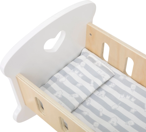 Bonito diseño con corazón y ropa de cama