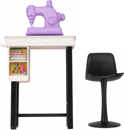 Rincón de costura con mesa y silla