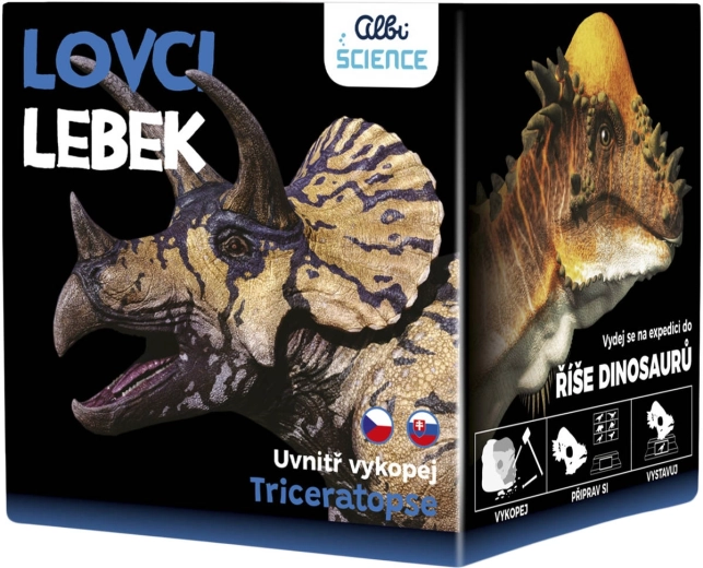 ALBI Science Cazadores de cráneos Triceratops - excavación de un cráneo de dinosaurio