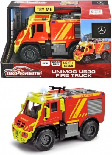 Camión de bomberos MERCEDES-BENZ UNIMOG U530 Majorette Grand Series 13 cm