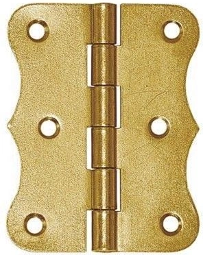 Bisagra decorativa articulada de acero galvanizado amarillo