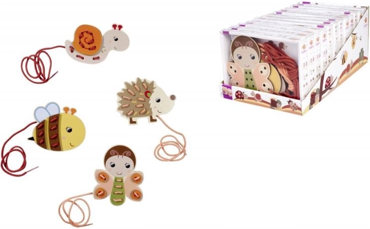 Kit de bordado de madera con animales – 15 piezas